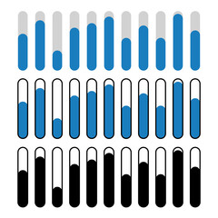 modern style graphic vector set, web, information