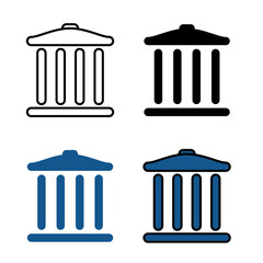 trash can icon modern style