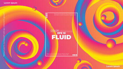 Fototapeta premium Modern Fluid Background template