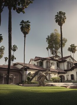 Fictional Mansion In Los Angeles, California, United States.