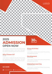 School College Admission Promotional Education Flyer Editable Template