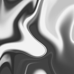Liquid Surface. Abstract Flow Art Printing. Print Design Fluid Marble Mineral. Acrylic Liquid Flow Art. Wavy Flyer Template. Chrome blured background 
