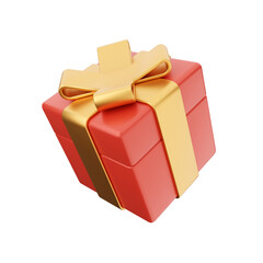 gift box 3d Valentines Day icon illustration render
