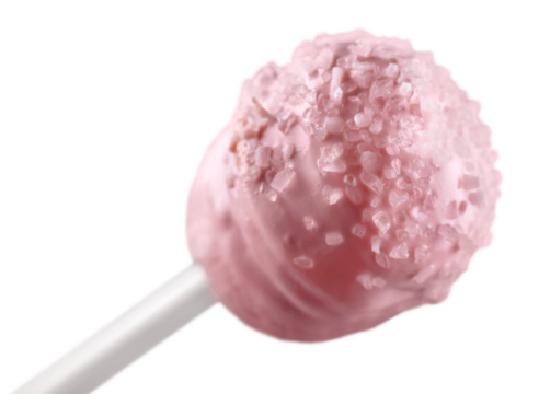 Tasty lollypop on stick isolated on white background