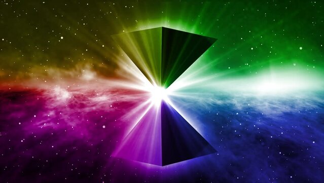 Pyramid Animated with Light effect
