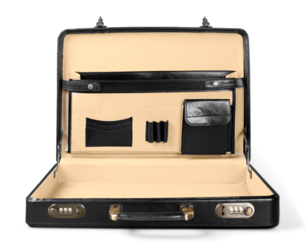 Beautiful new black business briefcase