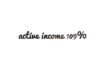 Active Income, Getting Wages For Work, Increase Profit. Man Works, Earns Salary At Paid Job. Businessman Stands With Shovel And Digs Out Money. Idea Of Financial Growth And Business Development.