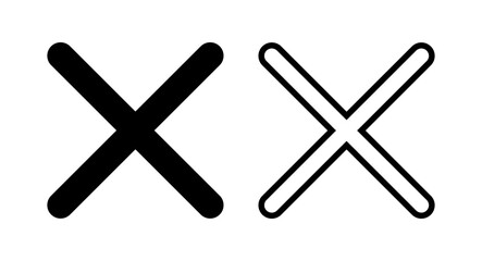 Fototapeta premium Close icon vector illustration. Delete sign and symbol. cross sign