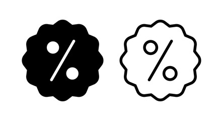 Discount icon vector illustration. Discount tag sign and symbol