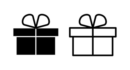 Gift icon vector illustration. gift sign and symbol. birthday gift