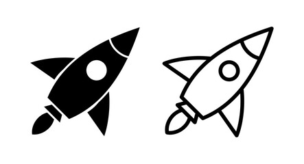 Rocket icon vector illustration. Startup sign and symbol. rocket launcher icon