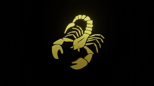 Scorpio. Zodiac sign. Horoscope. Space flight through the constellation. High quality 4k footage