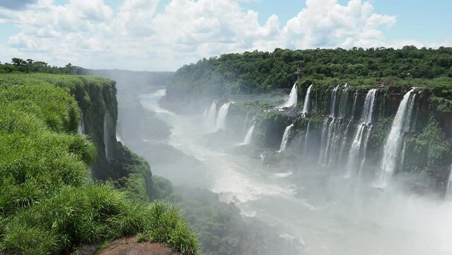 waterfall on the river Iguazu Falls