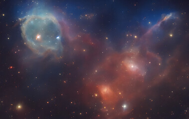 Fototapeta na wymiar Gas Nebula - Stars - Sun - Pillars of Creation - Deep Space - Astrophotograph - Galaxys - Deep Field - Astronomy - Cosmology - Astrophysics - Milky Way Galaxy - Universe - Cosmos - Science Fiction