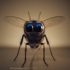 Adorable Fly, Insect, Generative AI