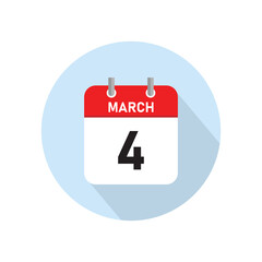 March 4 Concept Design. Vector Illustration.
