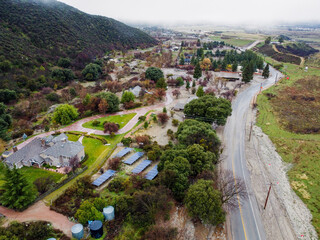 The Yucaipa, North Bench, Village Flooded by Heavy Rains in California during el Nino