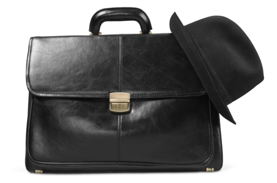 Beautiful new black business briefcase