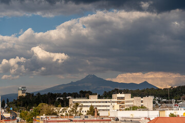 Beautiful view of the La Malinche volcano in Mexico.