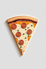 slice of pizza, slice of pepperoni pizza, illustration of pizza pizza day illustration, world pizza Day 