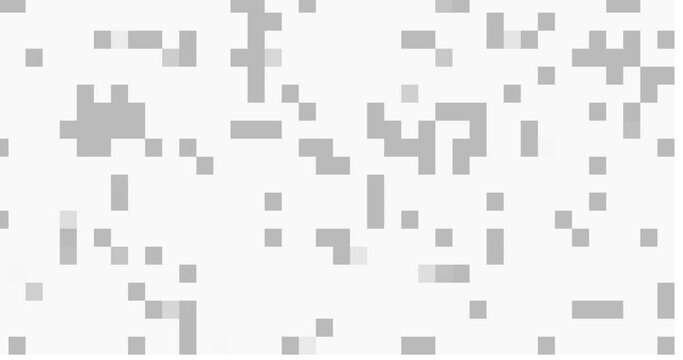 white gradation pixel background animation