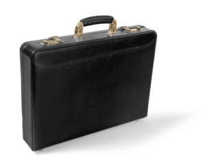 Beautiful new black business briefcase