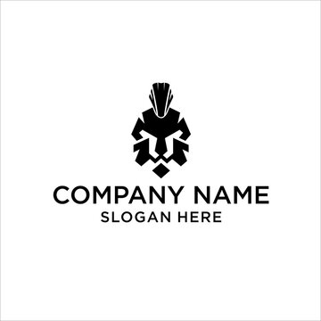 logo forming a spartan lion,vector,graphic