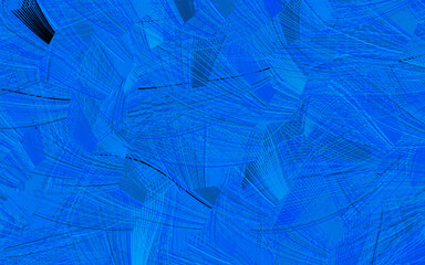 Light BLUE vector texture with abstract forms.