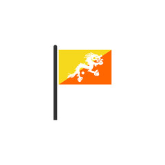Bhutan independence day icon set vector sign symbol