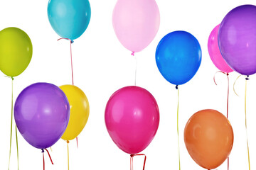 Many color helium balloons for Celebration