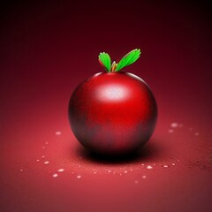 Cranberry with leaves