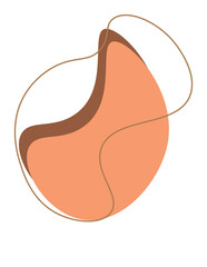 aesthetic brown blob