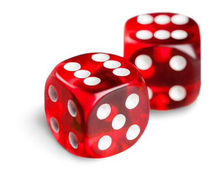 Set dice cubes composition with points