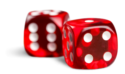 Set dice cubes composition with points