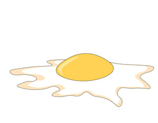 egg on a white background