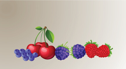 Set of fruits, Mixed Fruits
