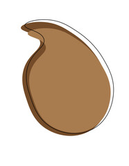 simple brown blob