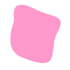 aesthetic pink blob shape