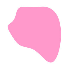 aesthetic pink blob shape