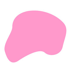 aesthetic pink blob shape