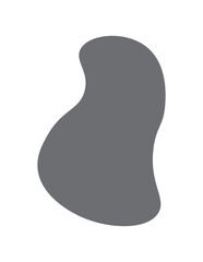 aesthetic grey blob shape