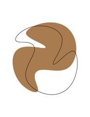 aesthetic blob brown