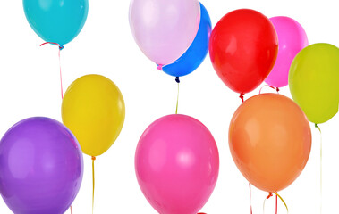 Many color helium balloons for Celebration