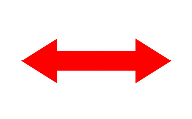 両方向の赤い矢印