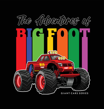 4x4, activity, auto, automobile, automotive, background, big, bigfoot, buggy, car, cartoon, cool, custom, design, diesel, drive, engine, extreme, foot, fun, funny, giant, grunge, grunge background, he