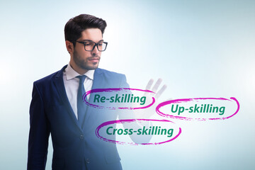 Re-skilling and upskilling in learning concept