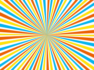 集中線カラフル背景