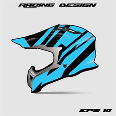 helmet wrap design with green light theme