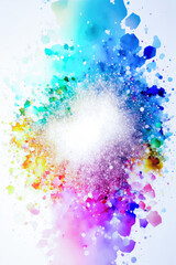 Abstract Rainbow Colors Background. Created with Generative AI Technology