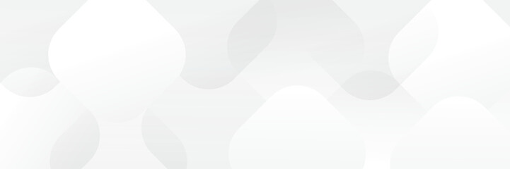Abstract white Geometric banner design background.